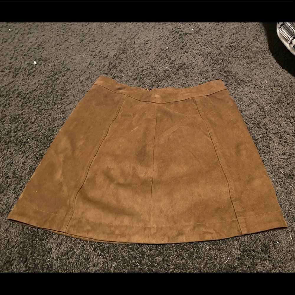 Abercrombie Faux Suede Mini Skirt